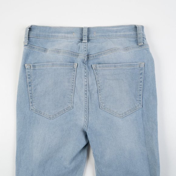 FREE PEOPLE light wash distressed skinny jeans size 27 - Picture 9 of 12